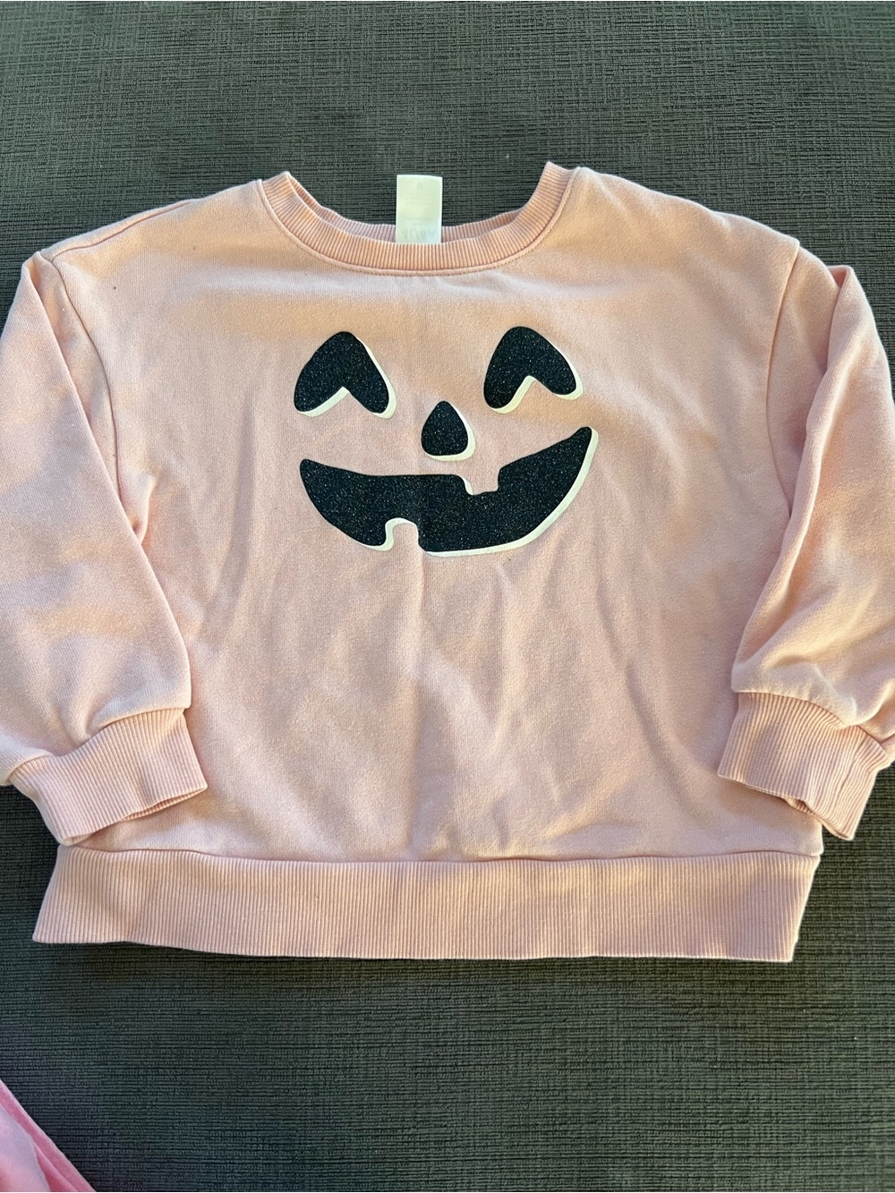 Carter's Light Pink Pumpkin Face Sweatshirt